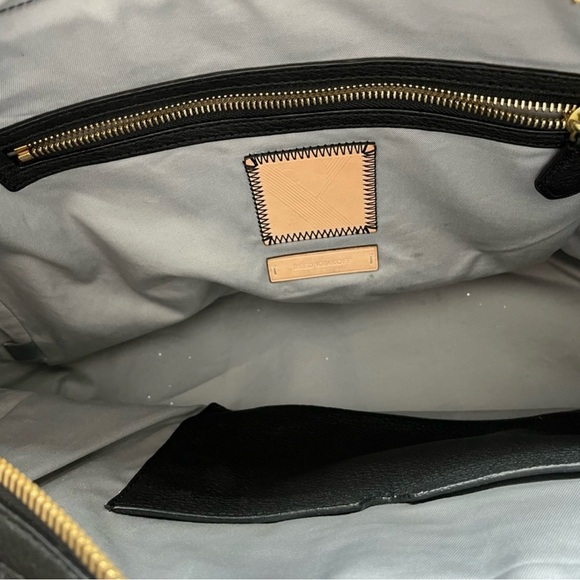 Reed Krakoff Cream, Black & Olive Pebbled Leather Satchel - Picture 7 of 14